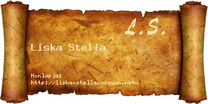 Liska Stella névjegykártya