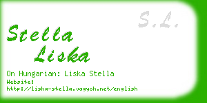 stella liska business card